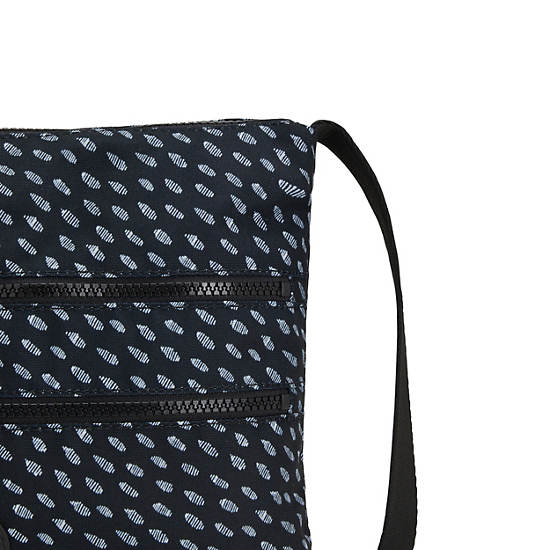 Kipling Alvar Printed Çapraz Askılı Çanta Siyah Beyaz | TR 2145AH